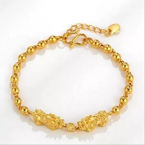 Dragon Gold Plated Bracelet Game of Thrones Party Event